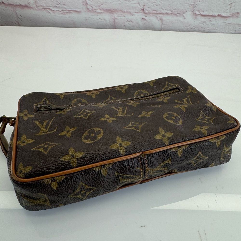 Vintage Louis Vuitton Monogram Toiletry Cosmetic Pouch Clutch - Picture 5 of 13